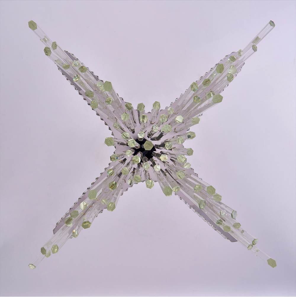 Allegri By Kalco Lighting 040257-010-FR001 Chrome Piovere 36-in 1 Light Led Chrome/clear Chandelier Image 3