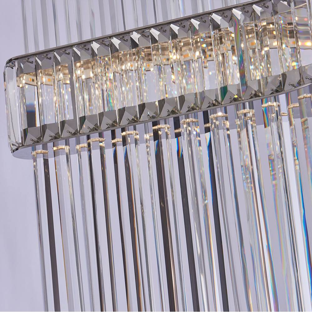 Allegri By Kalco Lighting 040257-010-FR001 Chrome Piovere 36-in 1 Light Led Chrome/clear Chandelier Image 4