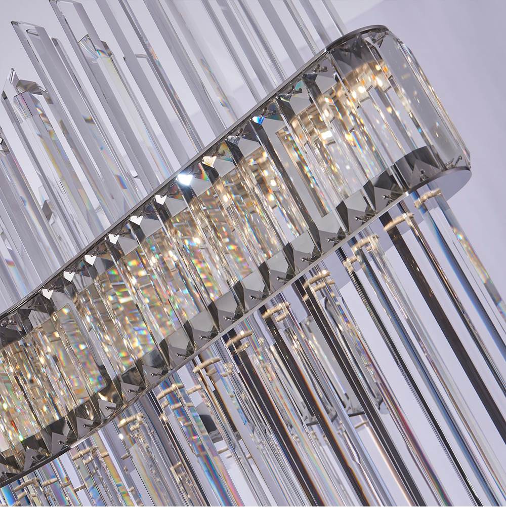 Allegri By Kalco Lighting 040257-010-FR001 Chrome Piovere 36-in 1 Light Led Chrome/clear Chandelier Image 2