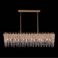 Allegri By Kalco Lighting 040561-062-FR008 True Brass Fuji 60-in 12 Light Socket True Brass Linear Pendant Image 1