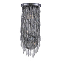 Allegri By Kalco Lighting 040623-010-FR001 Chrome Frangia 22-in 3 Light Socket Chrome/clear Wall Sconce Image 1