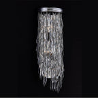 Allegri By Kalco Lighting Frangia 22-in 3 Light Socket Chrome/clear Wall Sconce