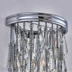 Allegri By Kalco Lighting 040623-010-FR001 Chrome Frangia 22-in 3 Light Socket Chrome/clear Wall Sconce Image 4