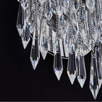 Allegri By Kalco Lighting 040623-010-FR001 Chrome Frangia 22-in 3 Light Socket Chrome/clear Wall Sconce Image 2