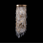 Allegri By Kalco Lighting Frangia 22-in 3 Light Socket Chrome/clear Wall Sconce