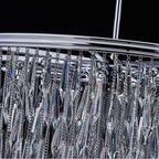 Allegri By Kalco Lighting 040655-010-FR001 Chrome Frangia 28-in 12 Light Socket Chrome/clear Chandelier Image 3