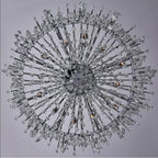 Allegri By Kalco Lighting Frangia 28-in 12 Light Socket Chrome/clear Chandelier