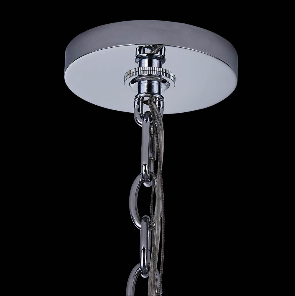 Allegri By Kalco Lighting 040655-010-FR001 Chrome Frangia 28-in 12 Light Socket Chrome/clear Chandelier Image 4