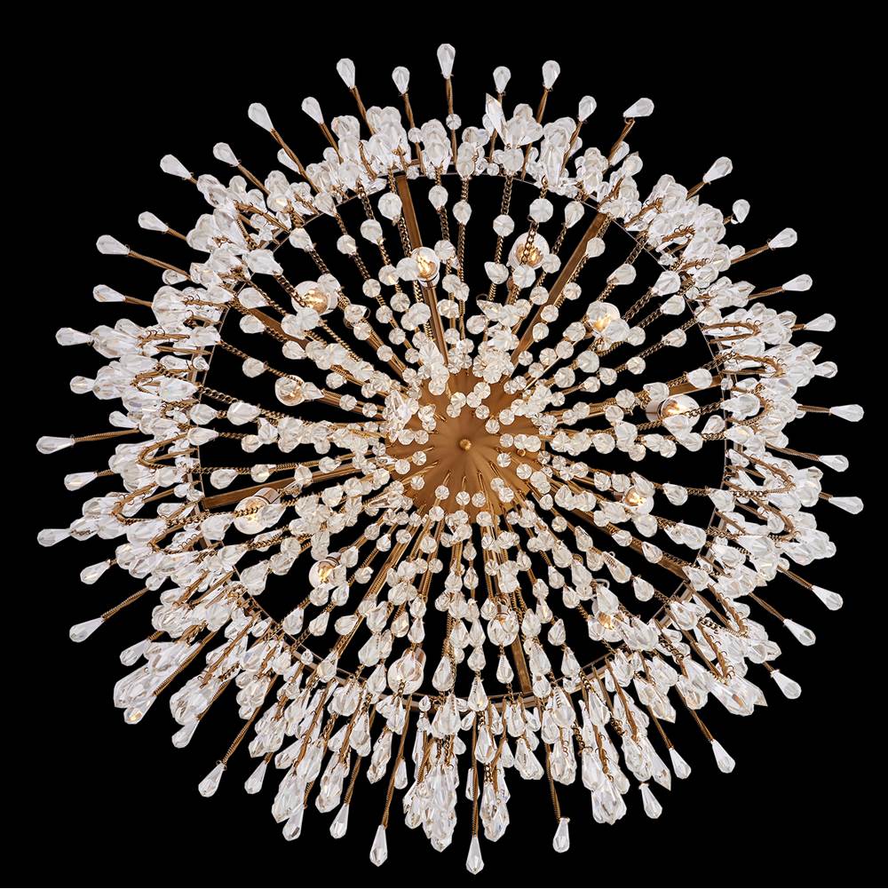 Allegri By Kalco Lighting Frangia 28-in 12 Light Socket Chrome/clear Chandelier