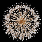 Allegri By Kalco Lighting Frangia 28-in 12 Light Socket Chrome/clear Chandelier