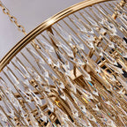 Allegri By Kalco Lighting 040655-038-FR001 Brushed Champagne Gold Frangia 28-in 12 Light Socket Brushed Champagne Gold/clear Chandelier Image 3