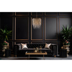 Allegri By Kalco Lighting 040656-038-FR001 Brushed Champagne Gold Frangia 34-in 18 Light Socket Brushed Champagne Gold/clear Chandelier Image 2