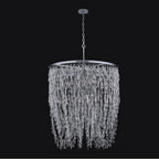 Allegri By Kalco Lighting 040656-010-FR001 Chrome Frangia 34-in 18 Light Socket Chrome/clear Chandelier Image 1