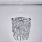 Allegri By Kalco Lighting Frangia 34-in 18 Light Socket Chrome/clear Chandelier