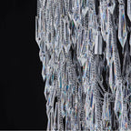 Allegri By Kalco Lighting 040656-010-FR001 Chrome Frangia 34-in 18 Light Socket Chrome/clear Chandelier Image 2