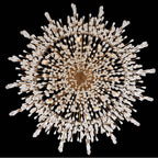 Allegri By Kalco Lighting Frangia 34-in 18 Light Socket Chrome/clear Chandelier