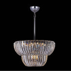 Allegri By Kalco Lighting 040851-010-FR001 Chrome Fontana 21.5-in 9 Light Socket Chrome/clear Pendant Image 1