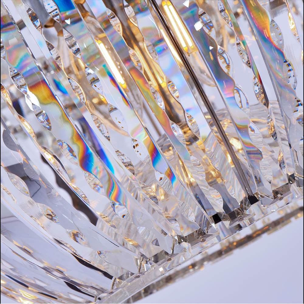 Allegri By Kalco Lighting 040851-010-FR001 Chrome Fontana 21.5-in 9 Light Socket Chrome/clear Pendant Image 6