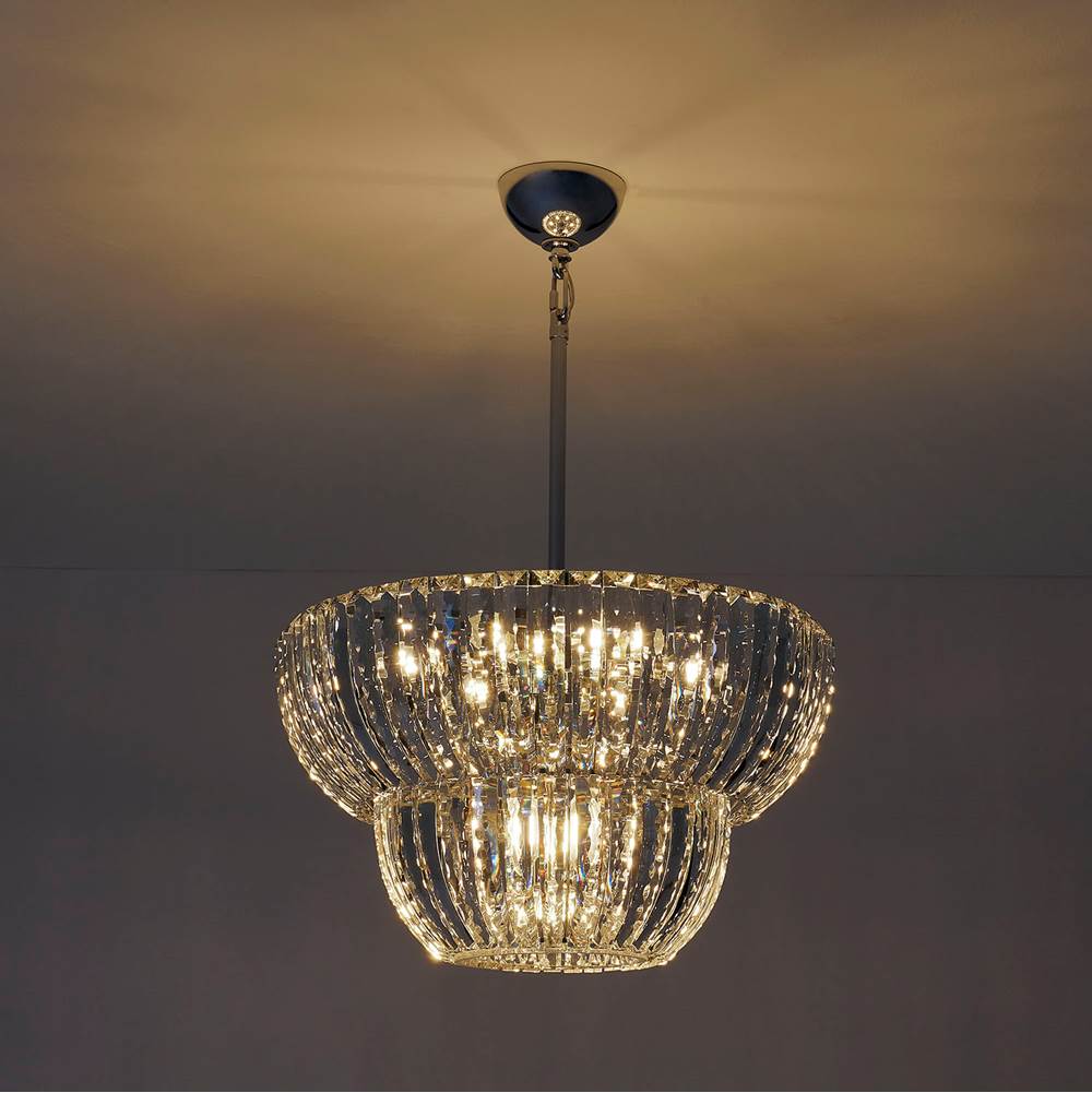 Allegri By Kalco Lighting 040851-010-FR001 Chrome Fontana 21.5-in 9 Light Socket Chrome/clear Pendant Image 2