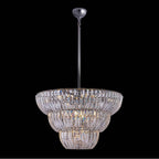Allegri By Kalco Lighting 040852-010-FR001 Chrome Fontana 29.5-in 15 Light Socket Chrome/clear Chandelier Image 1