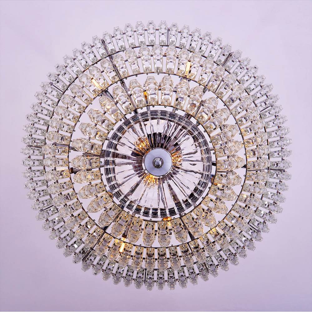 Allegri By Kalco Lighting 040852-010-FR001 Chrome Fontana 29.5-in 15 Light Socket Chrome/clear Chandelier Image 6