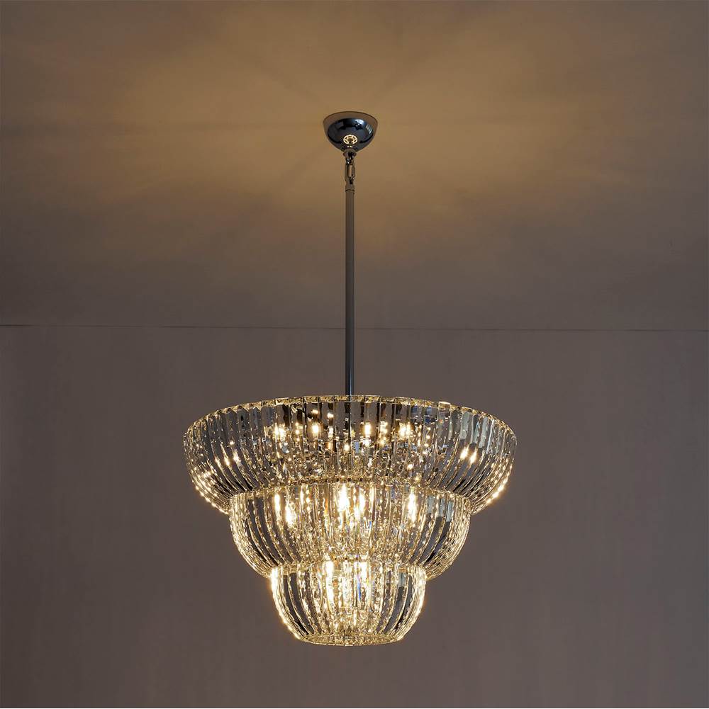 Allegri By Kalco Lighting 040852-010-FR001 Chrome Fontana 29.5-in 15 Light Socket Chrome/clear Chandelier Image 3