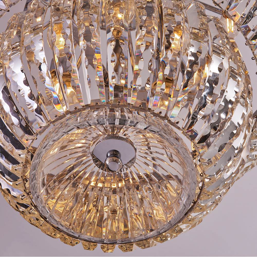 Allegri By Kalco Lighting 040853-010-FR001 Chrome Fontana 38-in 30 Light Socket Chrome/clear Chandelier Image 4