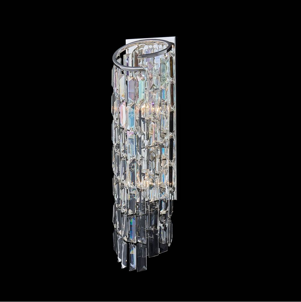 Allegri By Kalco Lighting 041721-014-FR001 Silver Vortice 21-in 2 Light Socket Silver/clear Wall Sconce Image 1
