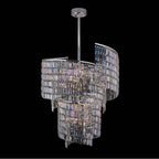 Allegri By Kalco Lighting 041751-014-FR001 Silver Vortice 31-in 19 Light Socket Silver/clear Chandelier Image 1