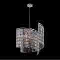 Allegri By Kalco Lighting 041755-014-FR001 Silver Vortice 22-in 7 Light Socket Silver/clear Chandelier Image 1