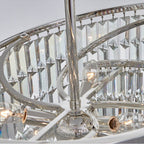 Allegri By Kalco Lighting 041755-014-FR001 Silver Vortice 22-in 7 Light Socket Silver/clear Chandelier Image 4