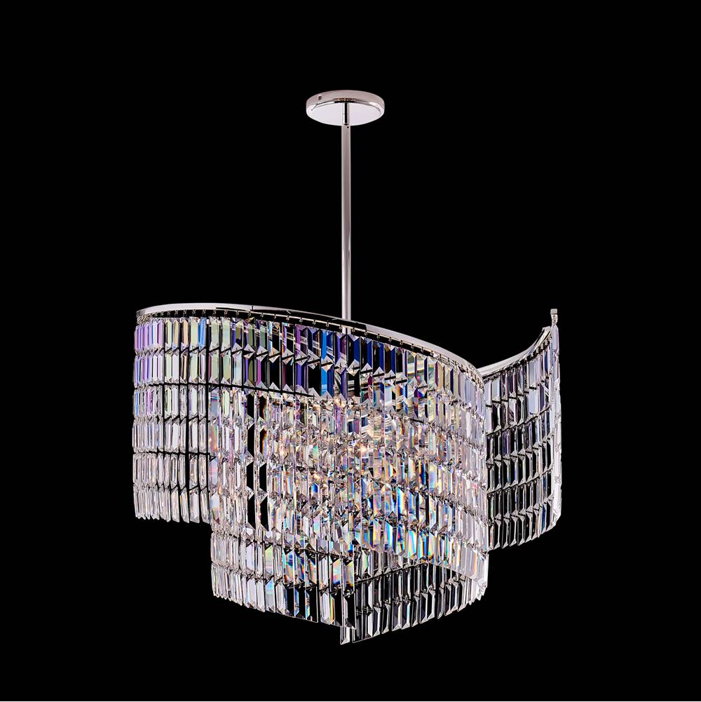 Allegri By Kalco Lighting 041756-014-FR001 Silver Vortice 31-in 13 Light Socket Silver/clear Chandelier Image 1