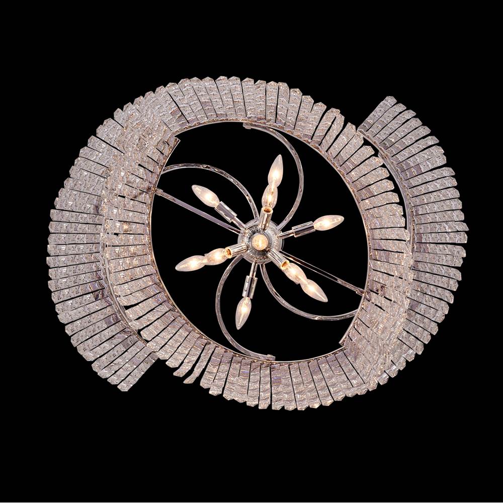 Allegri By Kalco Lighting 041756-014-FR001 Silver Vortice 31-in 13 Light Socket Silver/clear Chandelier Image 2