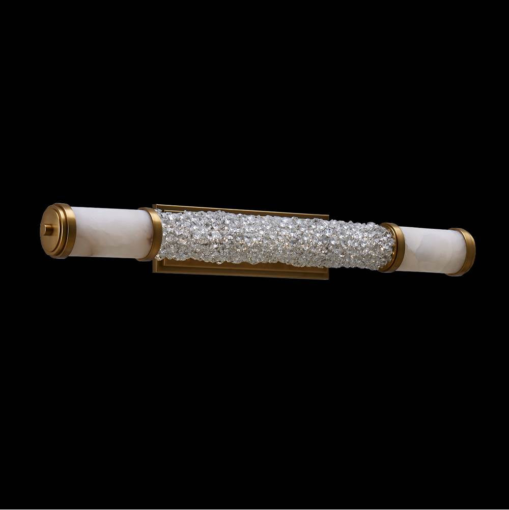 Allegri By Kalco Lighting 041931-062-FR001 True Brass Tubo 5-in 1 Light Led True Brass/clear Vanity Light Image 1