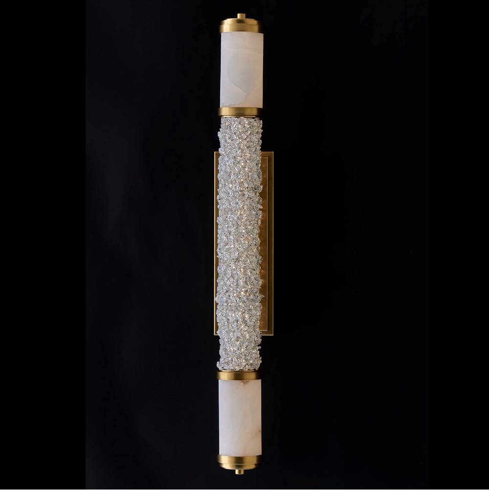 Allegri By Kalco Lighting 041931-062-FR001 True Brass Tubo 5-in 1 Light Led True Brass/clear Vanity Light Image 4
