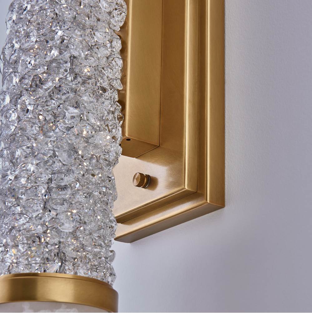 Allegri By Kalco Lighting 041931-062-FR001 True Brass Tubo 5-in 1 Light Led True Brass/clear Vanity Light Image 3