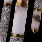 Allegri By Kalco Lighting 041951-062-FR001 True Brass Tubo 24-in 5 Light Led True Brass/clear Multi-pendant Image 2