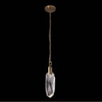 Allegri By Kalco Lighting 042011-044-FR001 Winter Brass Diamante 5-in 1 Light Led Winter Brass/clear Pendant Image 1