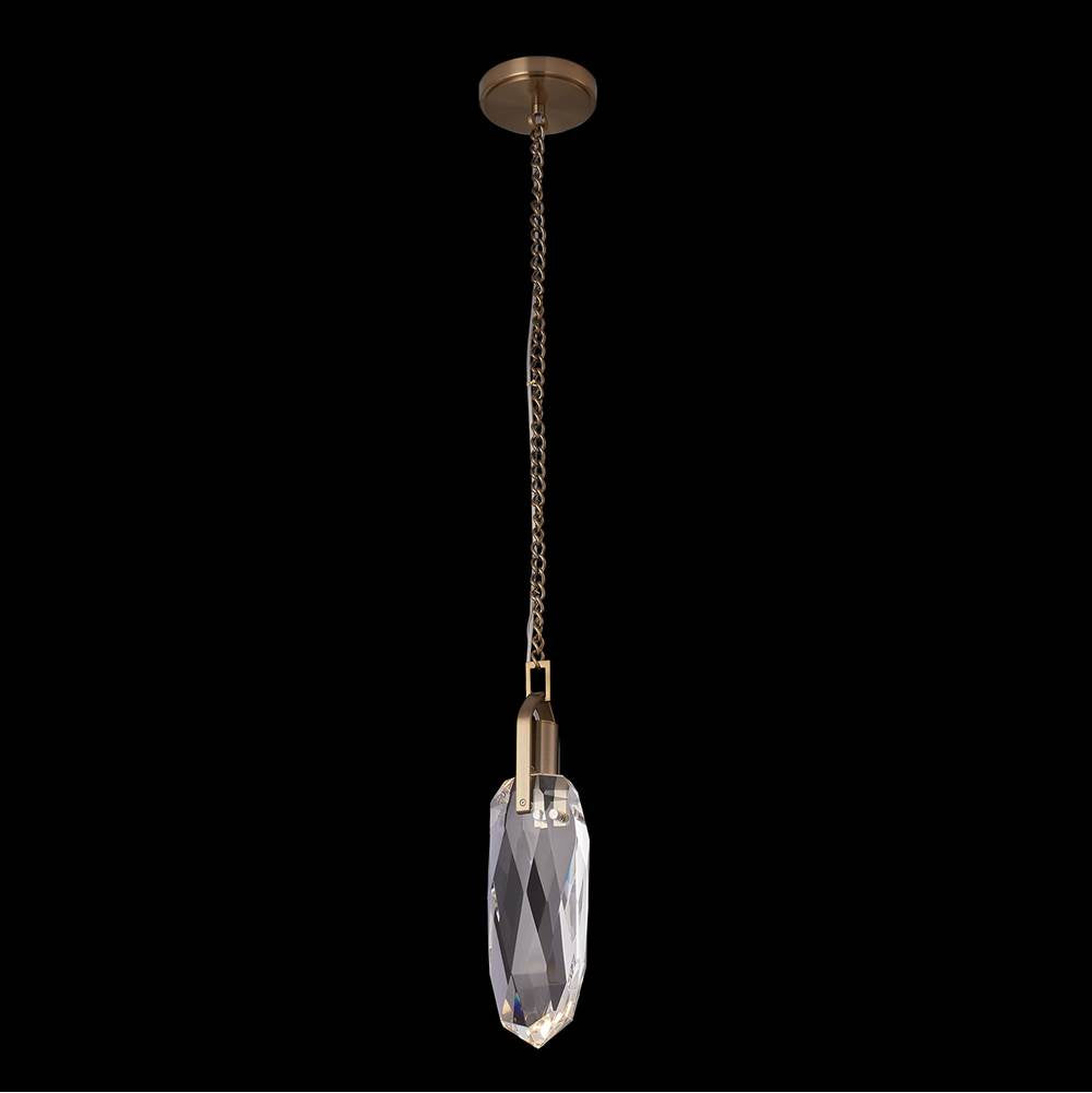 Allegri By Kalco Lighting 042011-044-FR001 Winter Brass Diamante 5-in 1 Light Led Winter Brass/clear Pendant Image 1
