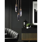 Allegri By Kalco Lighting 042055-044-FR001 Winter Brass Diamante 14-in 3 Light Led Winter Brass/clear Multi-pendant Image 2