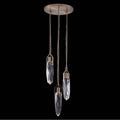 Allegri By Kalco Lighting 042055-044-FR001 Winter Brass Diamante 14-in 3 Light Led Winter Brass/clear Multi-pendant Image 1