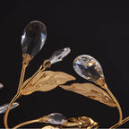 Allegri By Kalco Lighting 042161-024-FR001 24k Gold Ramo 48-in 6 Light Socket 24k Gold/clear Linear Pendant Image 7