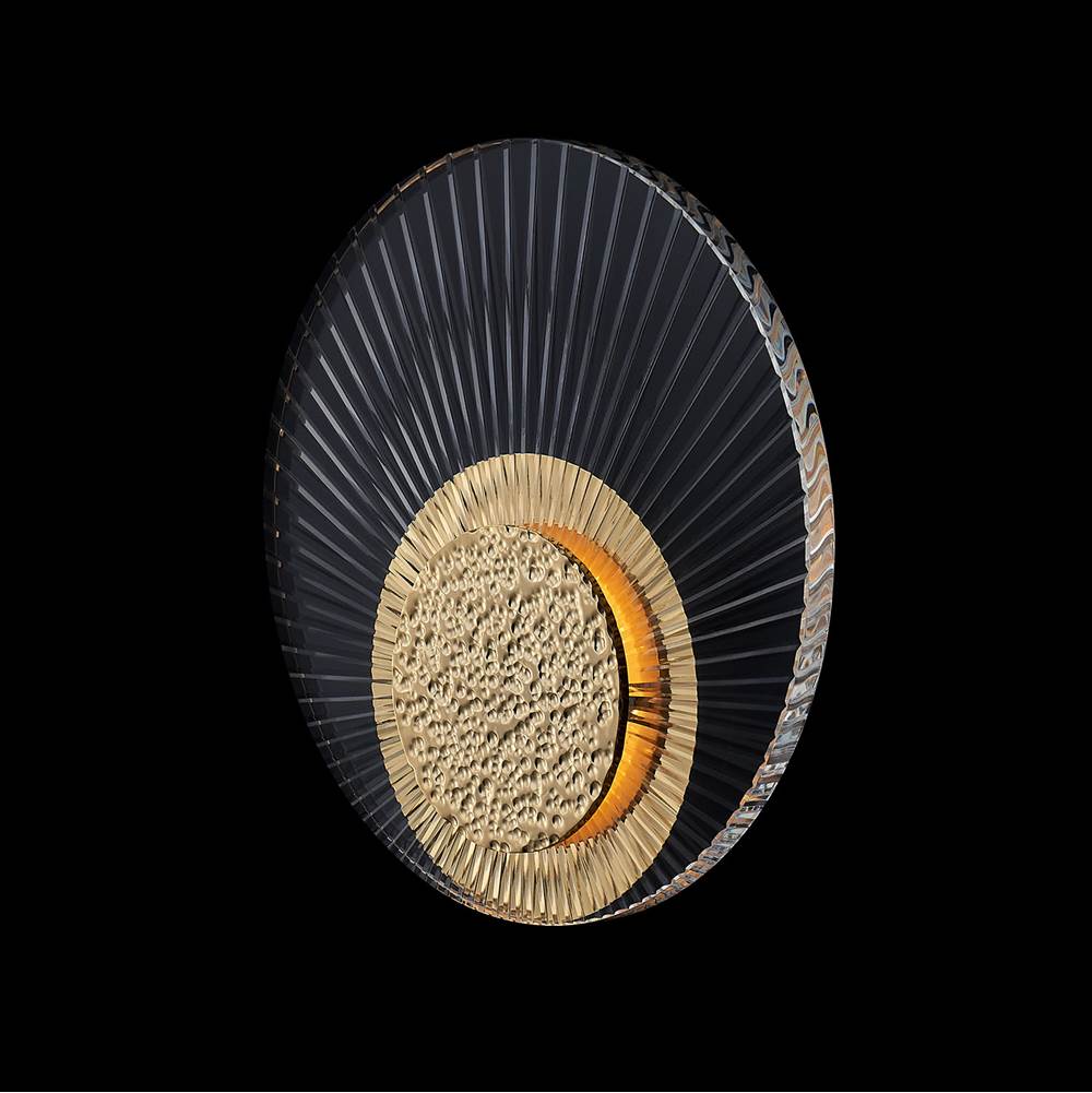 Allegri By Kalco Lighting 042521-018-FR001 18K Gold Girare 10-in 1 Light Led 18k Gold/clear Wall Sconce Image 1