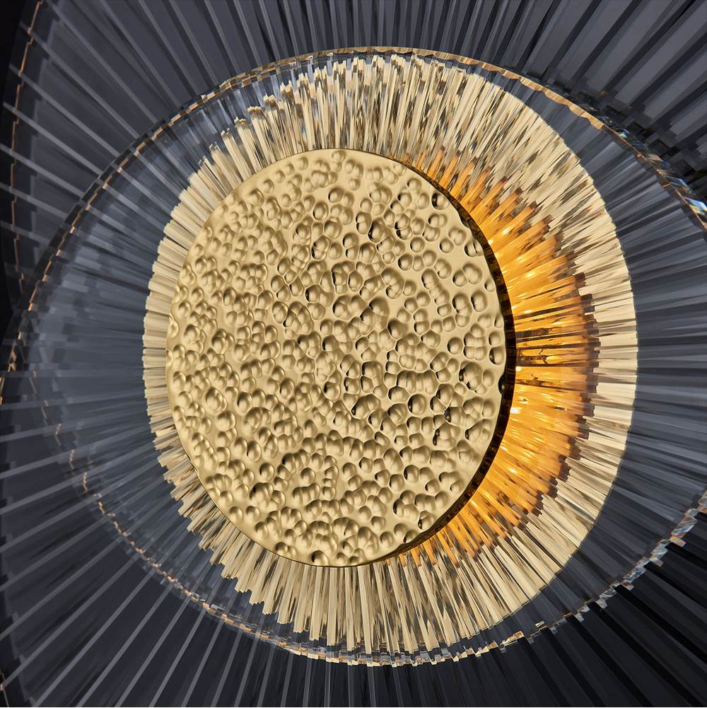 Allegri By Kalco Lighting 042522-018-FR001 18K Gold Girare 10-in 1 Light Led 18k Gold/clear Wall Sconce Image 4