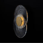 Allegri By Kalco Lighting Girare 10-in 1 Light Led 18k Gold/clear Wall Sconce