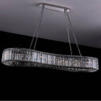 Allegri By Kalco Lighting Corda 63-in 18 Light Socket Chrome/clear Linear Pendant
