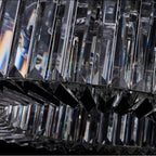 Allegri By Kalco Lighting 042661-010-FR001 Chrome Corda 63-in 18 Light Socket Chrome/clear Linear Pendant Image 3