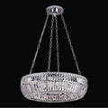 Allegri By Kalco Lighting 043456-010-FR001 Chrome Circolare 28-in 8 Light Socket Chrome/clear Chandelier Image 1