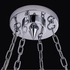 Allegri By Kalco Lighting 043456-010-FR001 Chrome Circolare 28-in 8 Light Socket Chrome/clear Chandelier Image 4