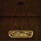 Allegri By Kalco Lighting 043456-010-FR001 Chrome Circolare 28-in 8 Light Socket Chrome/clear Chandelier Image 2